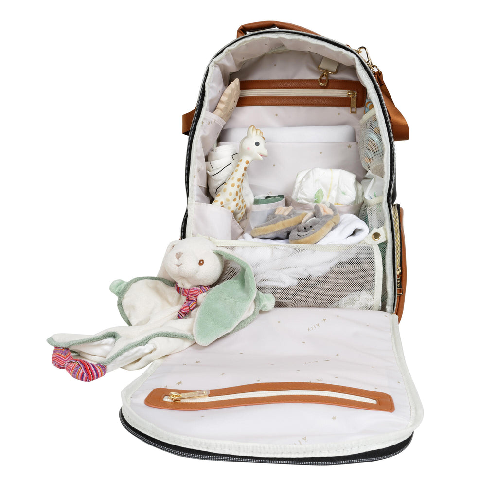 Ally Scandic Large Diaper Backpack – Black Coffee, photo 6