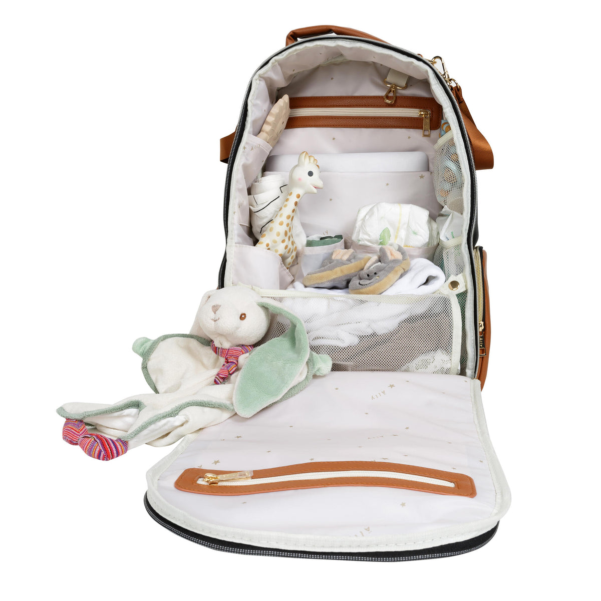 Ally Scandic Large Diaper Backpack – Black Coffee, photo 6