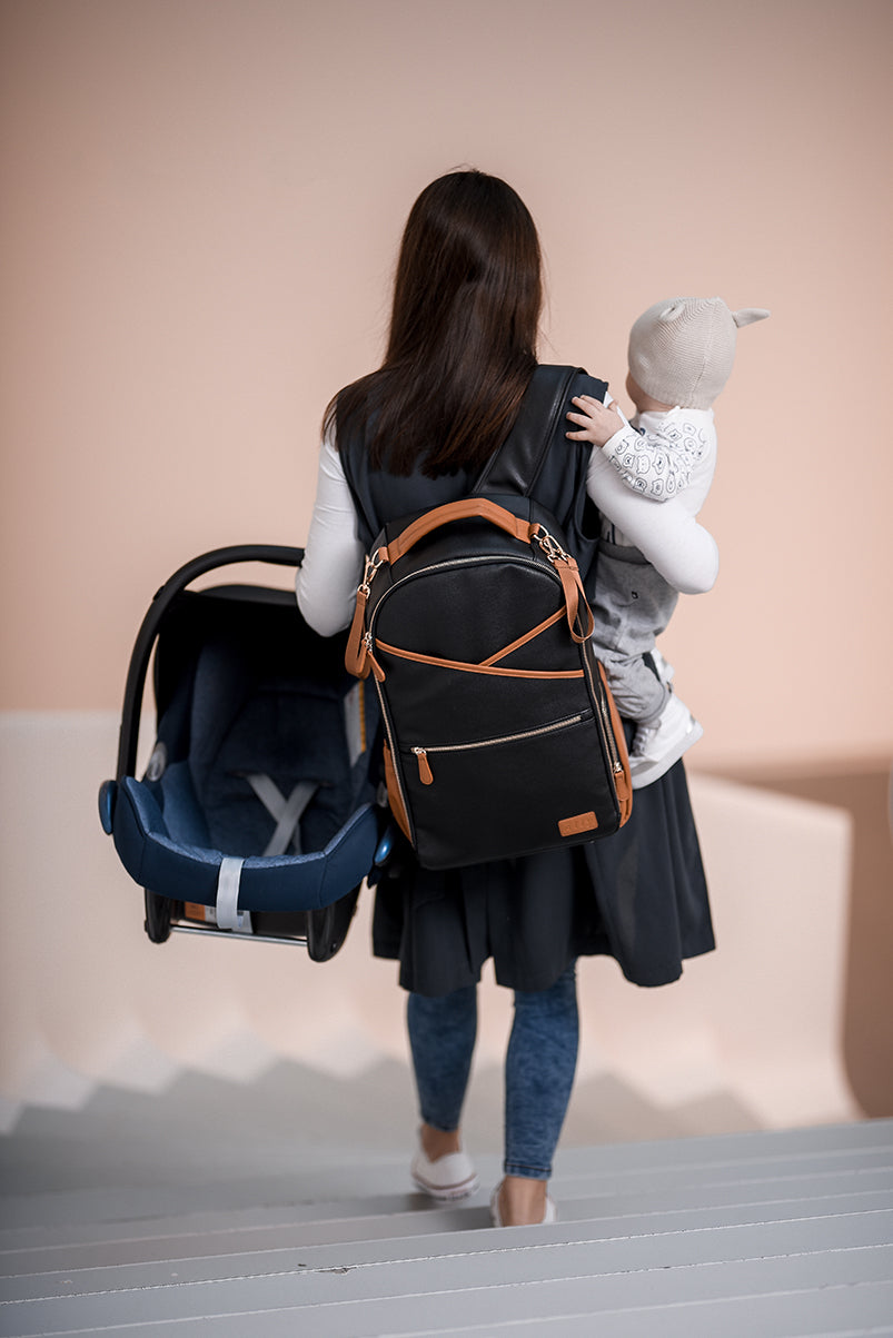 Ally Scandic Large Diaper Backpack – Black Coffee, photo 20