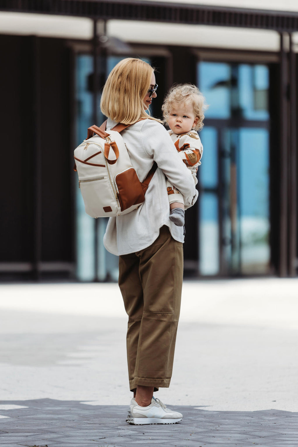 Ally Scandic Small Diaper Backpack – Cappuccino, photo 3