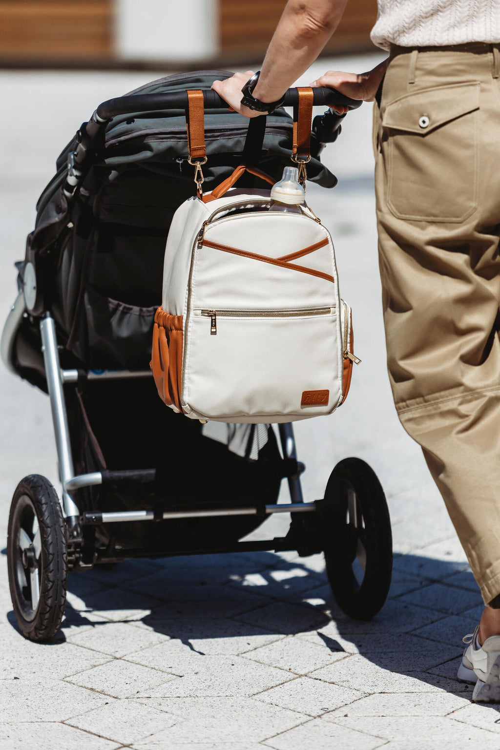 Ally Scandic Small Diaper Backpack – Cappuccino, photo 21